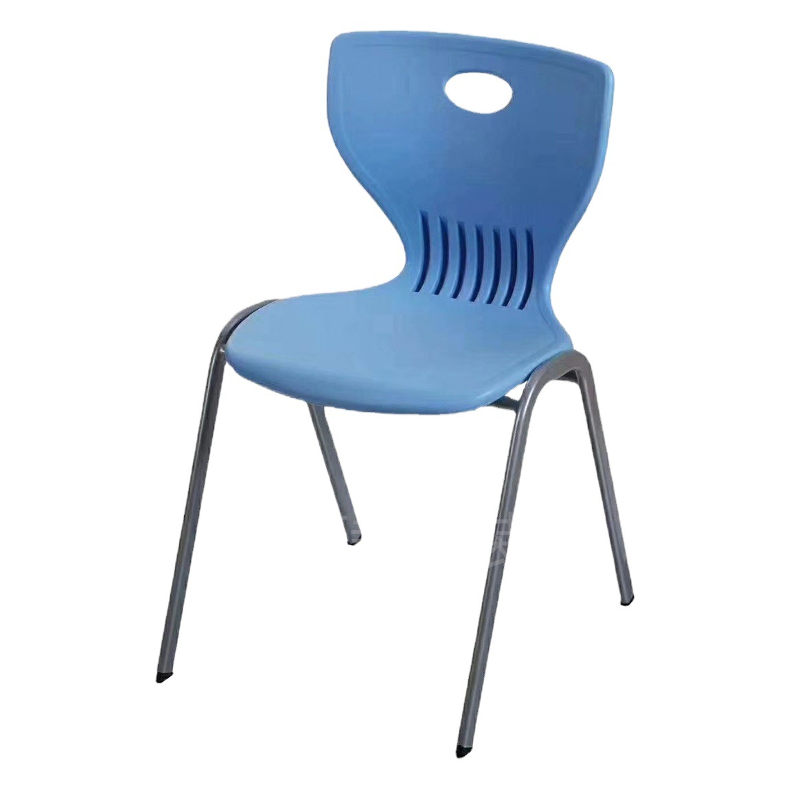 Pp Plastic Steel Seat Training Conference Room Arched Chair School Desk and Chair Book Reading Room Integrated Backrest Suspension Chair