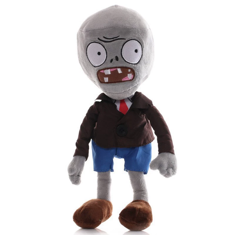 Мягкая игрушка 30 см Plants vs Zombies PVZ — бородатый зомби, декор