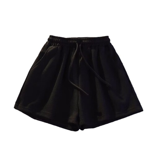Summer loose, slimming hot pants for women, Korean style pure color yoga pants, all-matching casual home sports three-quarter shorts