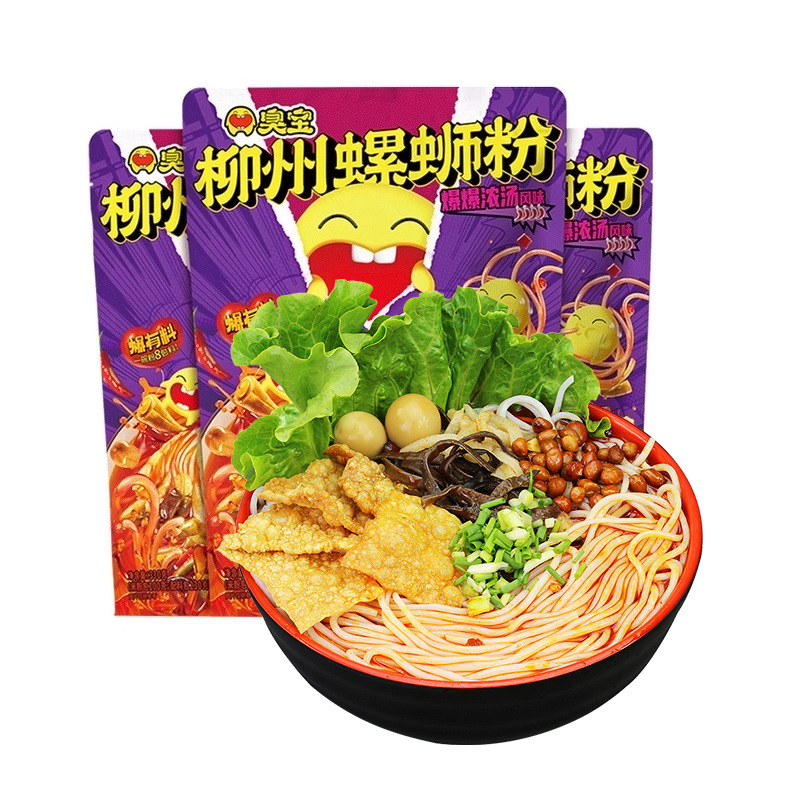 Choubao Bao Bao Nongtang Luosifen (2 packs of acid bamboo shoots) Luosifen bulk wholesale local specialty Li Ziqi