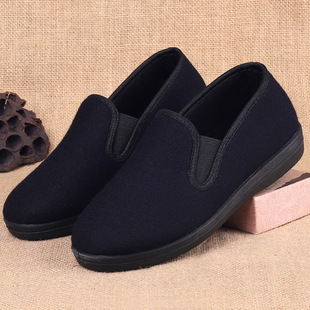 Old Beijing cloth shoes old cotton-padded shoes women's winter thin velvet mother soft bottom comfortable elderly slip-on grandma cotton-padded shoes