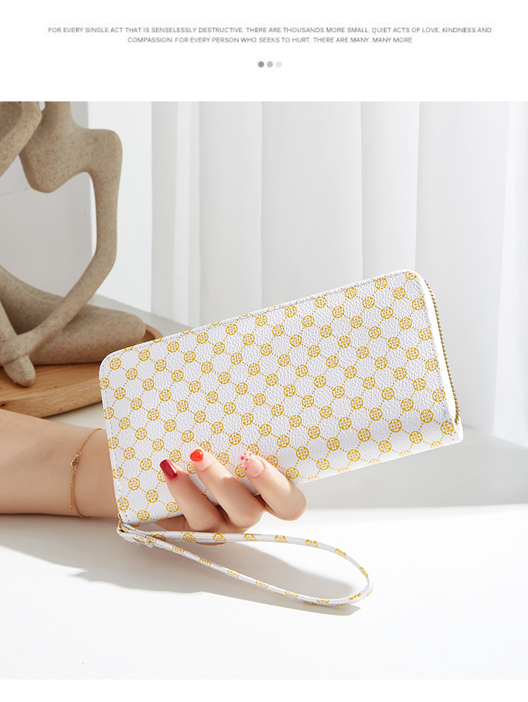 Neuer langer Reißverschluss für Damen, modische Vintage-Geldbörse mit mehreren Kartenfächern und Handytasche_voghion.com