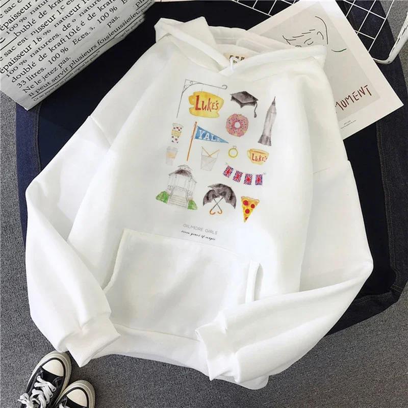 Gilmore Girls Printed Hoodies Winter Warm Tops Cute