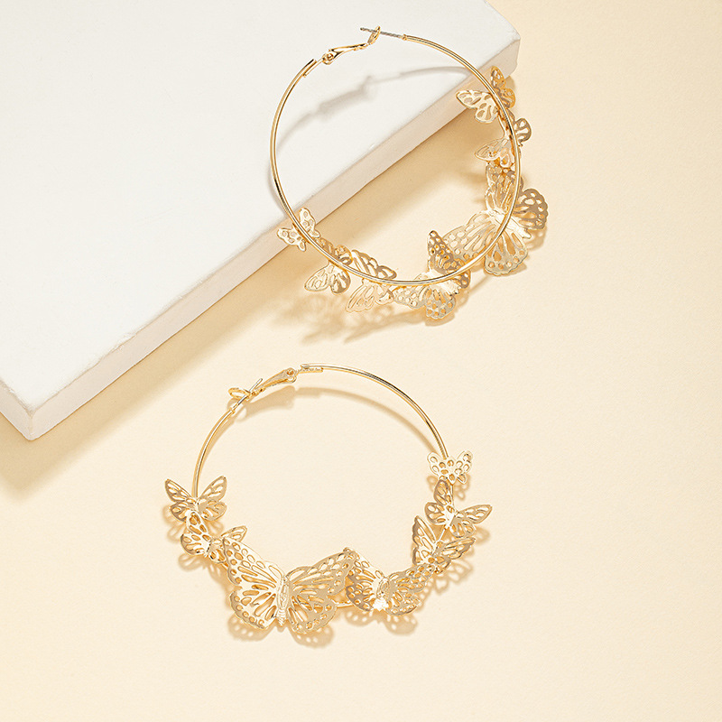 Fashion Butterfly Alloy Plating Earrings