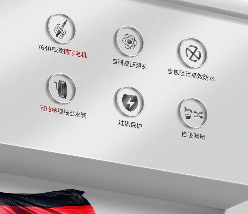 Car Wash Machine Gadget for Home Use, 220V High-Power High-Pressure Water Pump, Portable Water Gun, Powerful Car Cleaning Machine