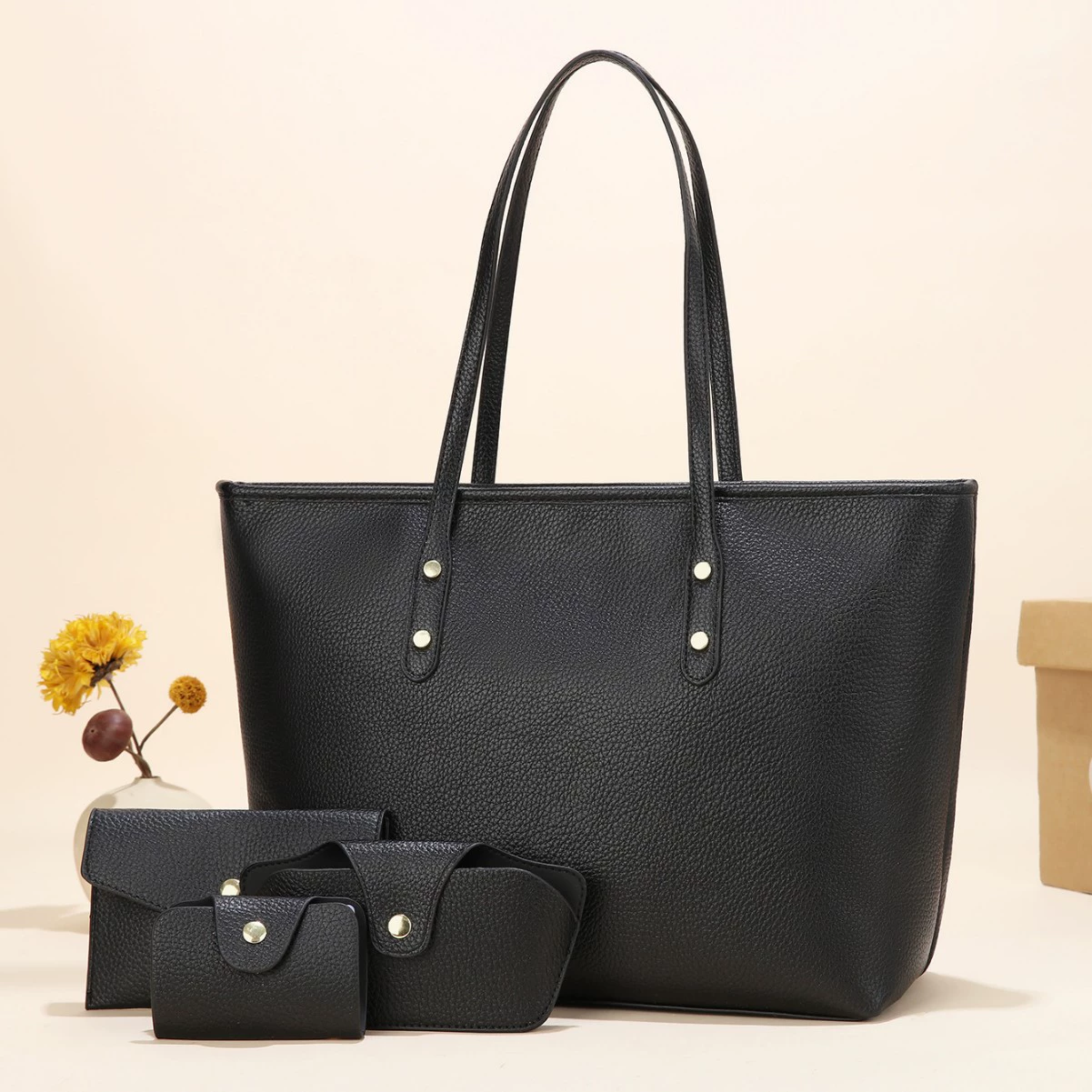 (Cross-border trading), set, capacious one-shoulder bag, 4 piece set, high-end