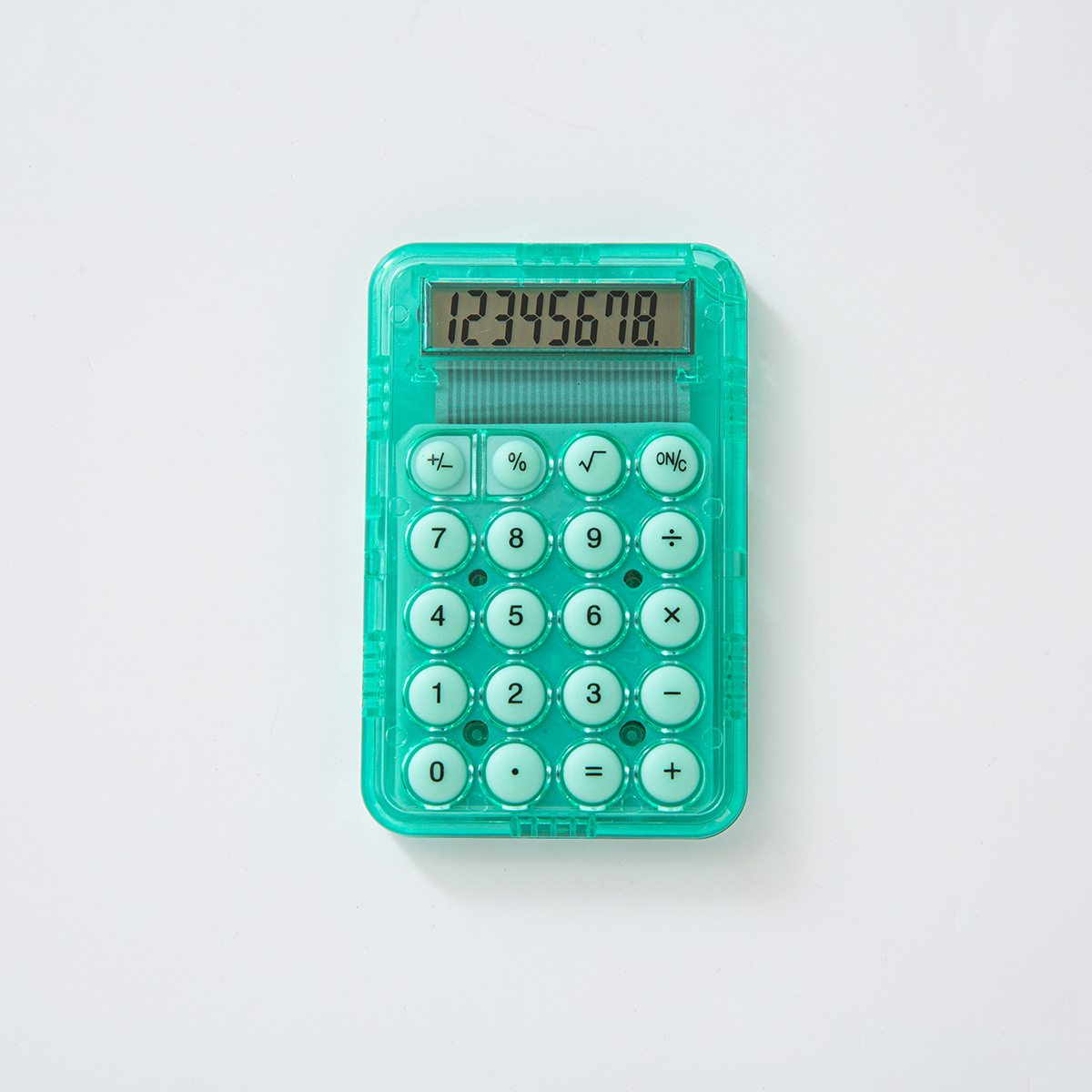 Transfronterizos de alto valor mini transparente pequeña calculadora encantadora bolsillo portátil regalo de color caramelo para estudiantes