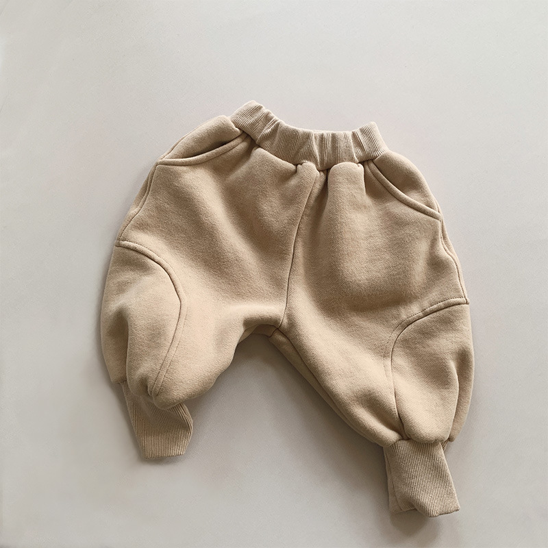 Pantalones Deportivos Térmicos con Felpa para Niños de Algodón para Otoño e Invierno image 8