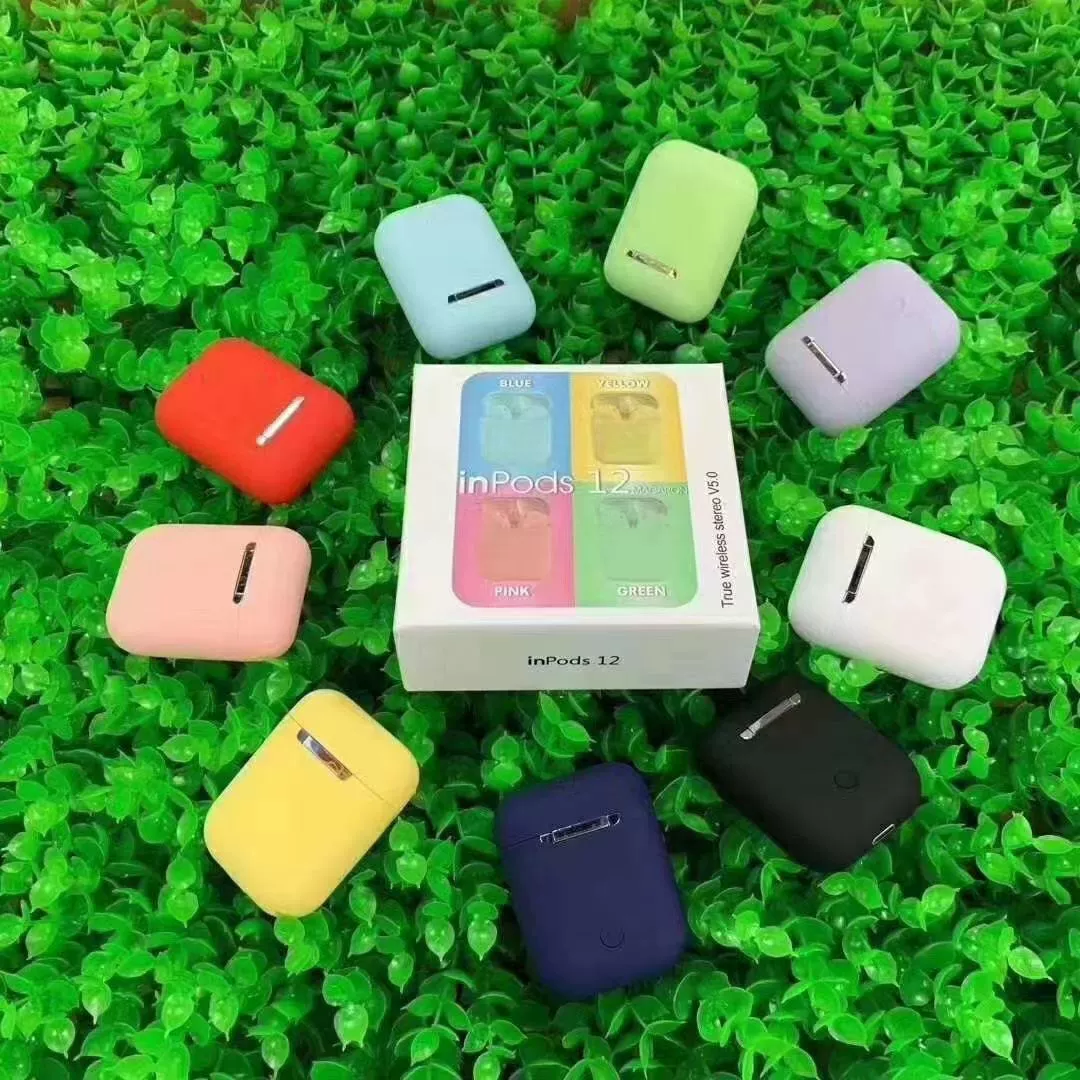 I12 Macaron второе/третье поколение Bluetooth-гарнитура Inpods12 беспроводная, TWS 5.0, фабричная поставка