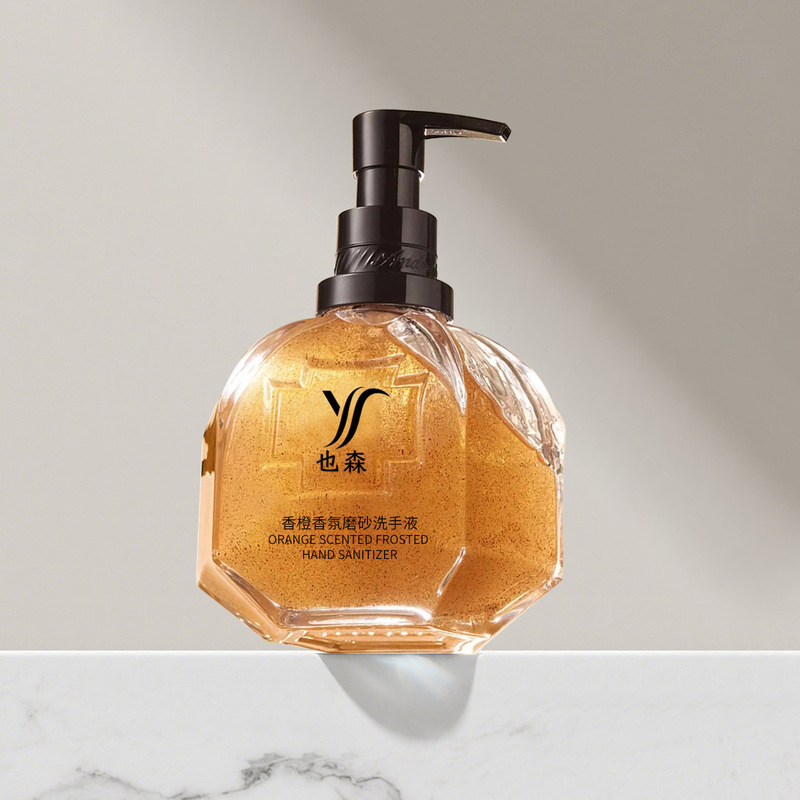 Yesen Orange Fragrance Scrub Hand Sanitizer Cleans Hands Deeply Hydrates, Moisturizes and Leaves Fragrance Oem Customized Add-On