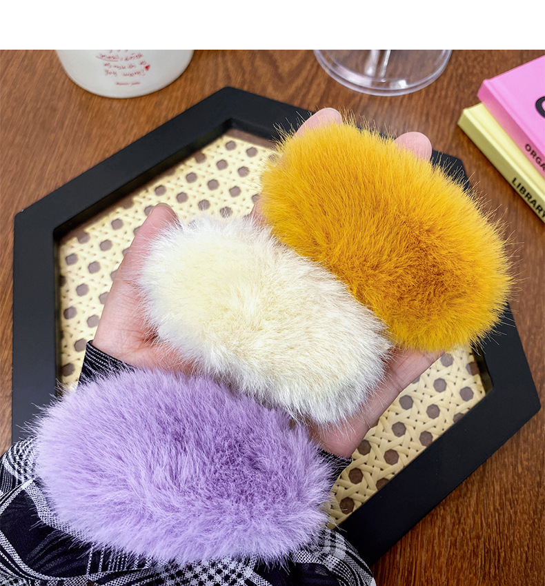 Simple Style Solid Color Cloth Hair Clip display picture 2
