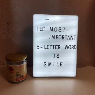 Amazonfelt letter board Plastic Felt letter board Message board LED letter A4 Light Box
