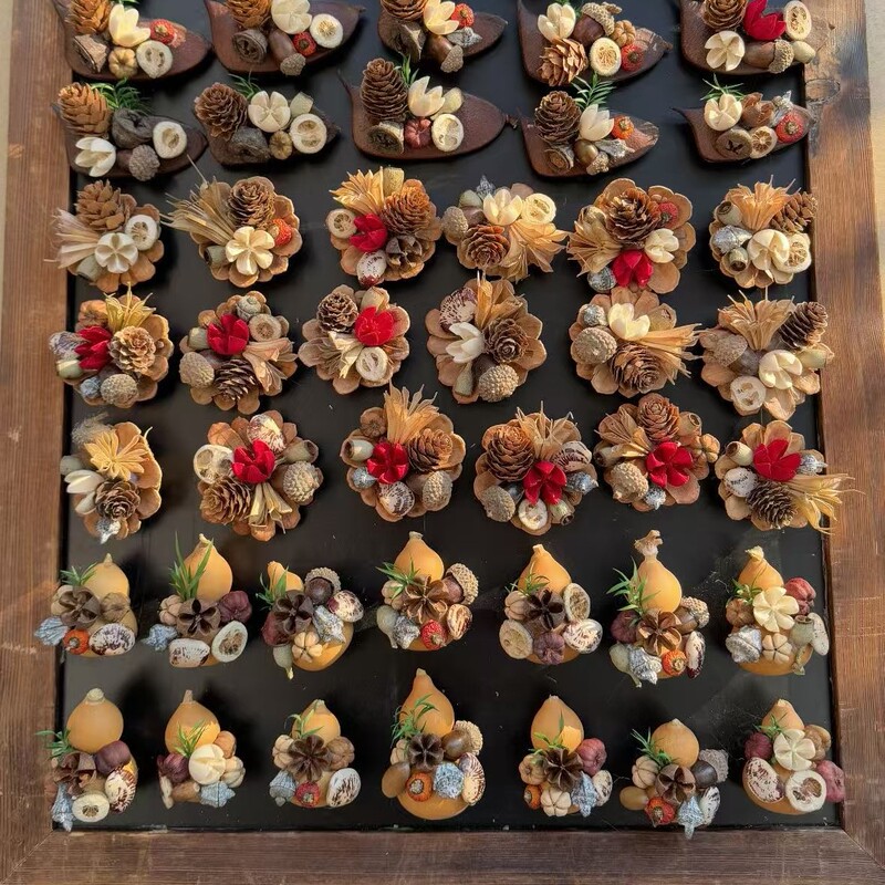 云南松塔真植物diy森系冰箱帖标本伴手礼家居墙面装饰品|undefined