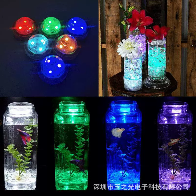 Переходная граница 3CM diving light LED цветной дистанционное управление алмазная ручка свет ом, регулируемая по времени световая декоративная светильник для бассейна