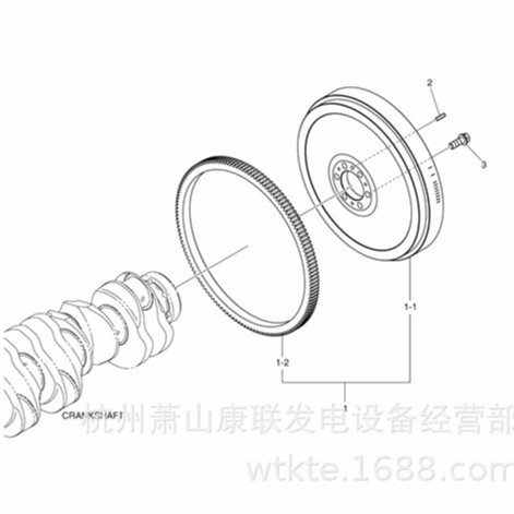 150111-00220A飞轮L136T斗山