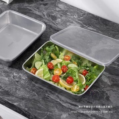 蒸し皿、角皿、ステンレス鋼の食品グレードのタオル、多目的長方形のホットスタイルの厚みのあるプレート、冷菜トレイ