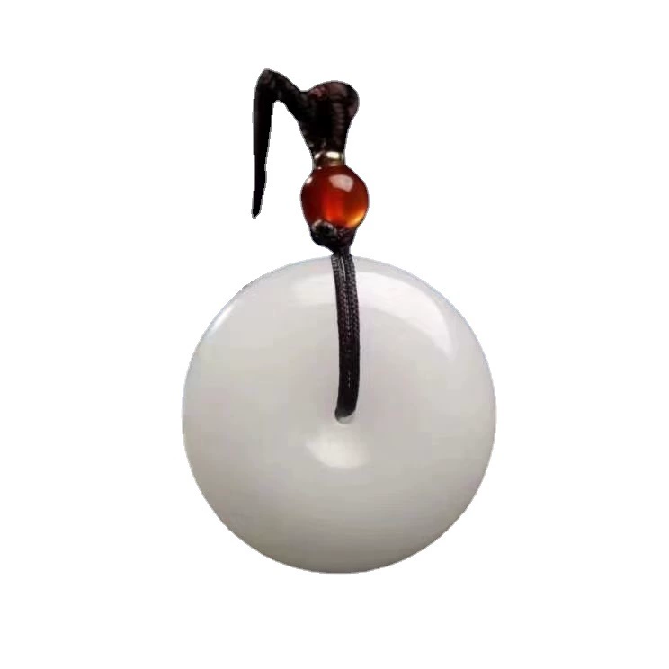 Защитный амулет из белого Jade, пряжка, кварцевый золотой кулон