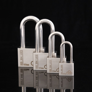 Anti-Pry Household Door Lock Stainless Steel Padlock Outdoor Lock Waterproof Rust-Proof Rain-Proof Warehouse Anti-Theft Lock Wholesale