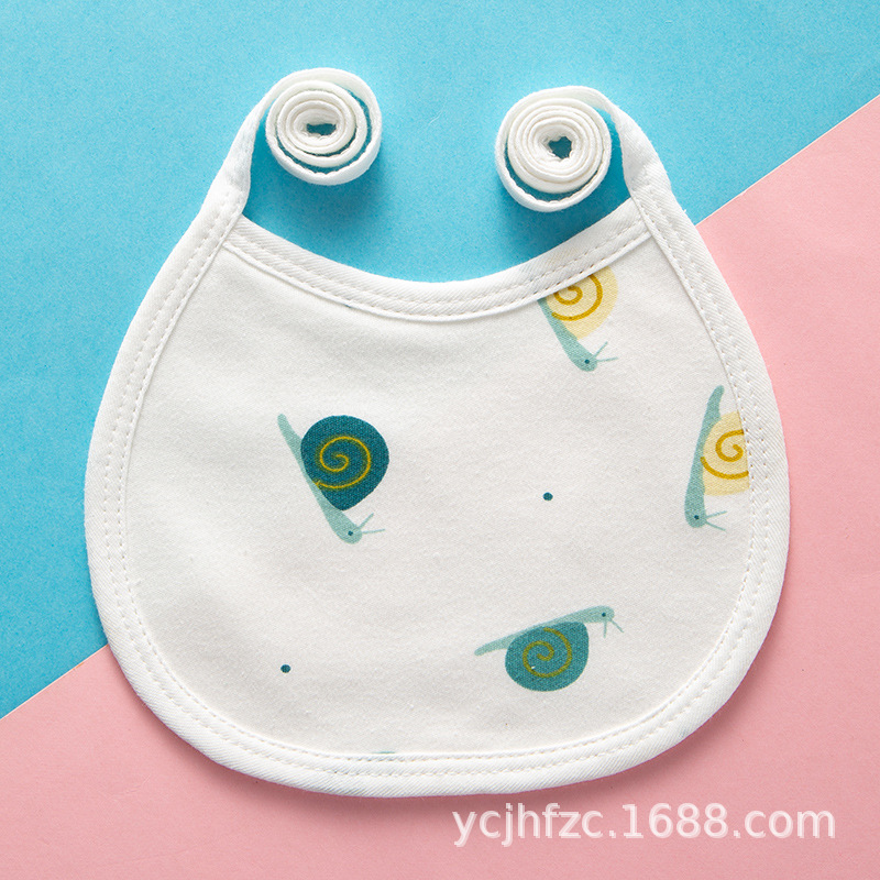 Bebé con cordones a prueba de agua babero recién nacido suministros bebé con cordones bebé babero de algodón