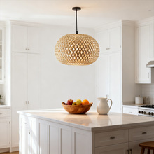 现货竹编灯罩仿古灯笼家用茶楼餐厅民宿新中式吊灯遮光装饰外壳竹