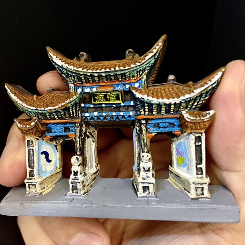 云南丽江大理香格里拉梅里雪山松赞林寺油画树脂创意冰箱贴包邮中|undefined