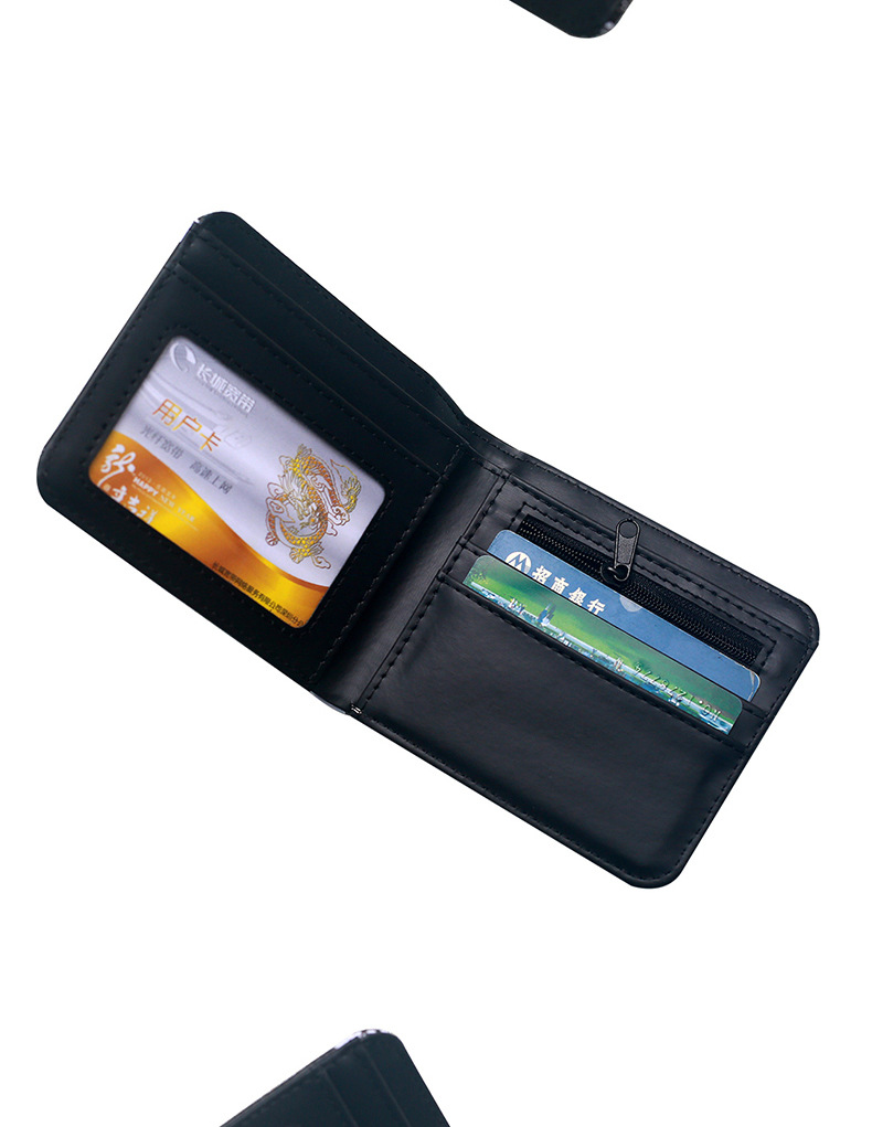 Unisex Letter Skull PVC Open Small Wallets display picture 2