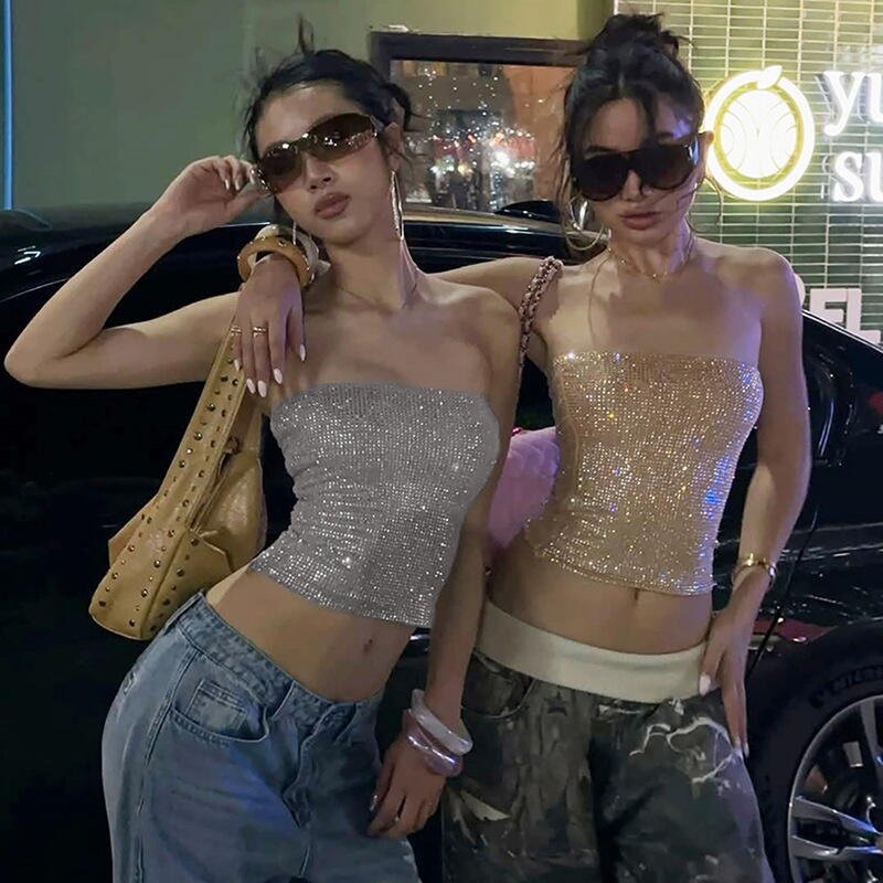 Off-Shoulder Design, Hot Girl Pure Desire Style, 2026 Short Summer Sleeveless Top, Slim Fit Tube Top, Flattering for a Pure and Desirable Look