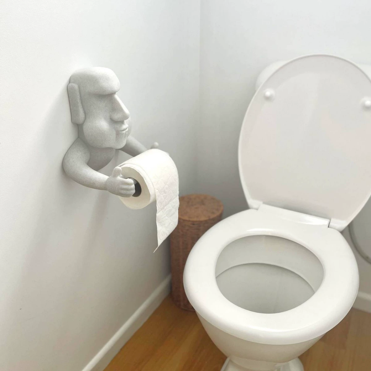 Остров Пасхи Моаи вешалка для полотенец креативная ванная комната настенный рулон Novelty Toilet Tissue Holder