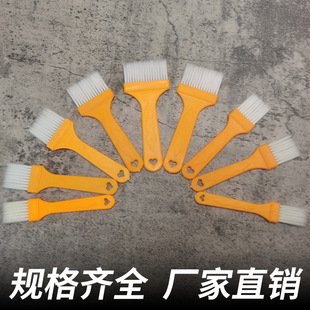 Plastic Paint Brush Wholesale Baking Fried Skewers Dipping Sauce Non-Shedding Food Barbecue Brush Transplanting Brush Yellow Handle Small Brush
