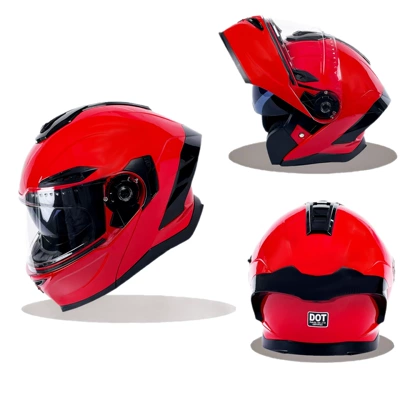 Certified Motorcycle Helmet Dual Lens — Motosiklet kaskı (dəbilqə)