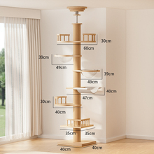 猫爬架猫窝猫树一体通天柱猫跳台顶天立地实木猫架子不占地猫玩具
