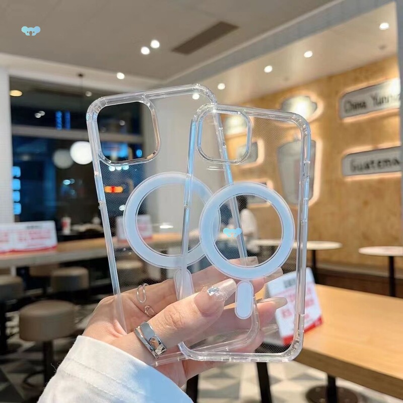 Transparent Magnetic Mobile Phone Case Ultra clear Transparent Case