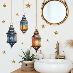 新款FX-D473外貿中東星星創意吊燈掛飾玻璃門窗臥室家居美化牆貼