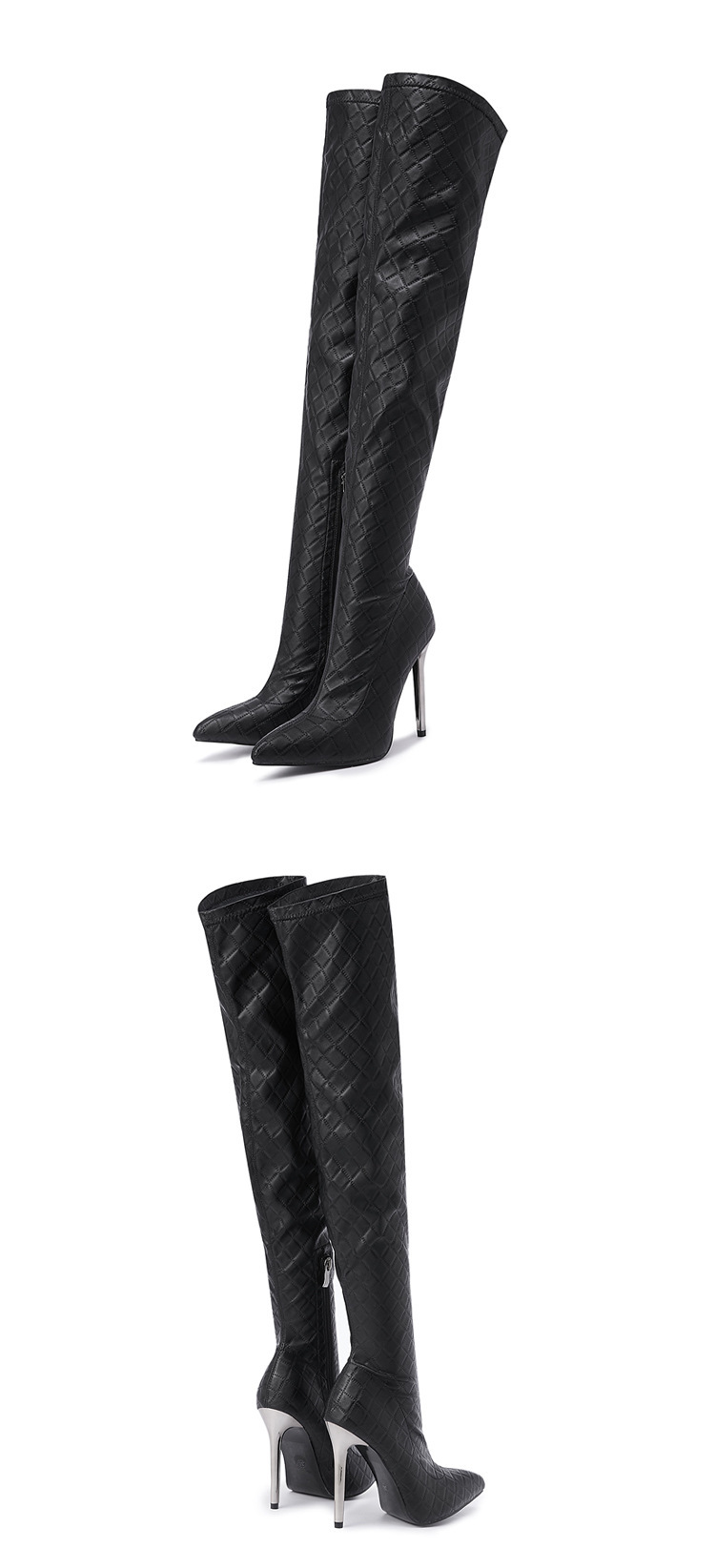 Women's Streetwear Solid Color Point Toe Over-knee Boots display picture 2