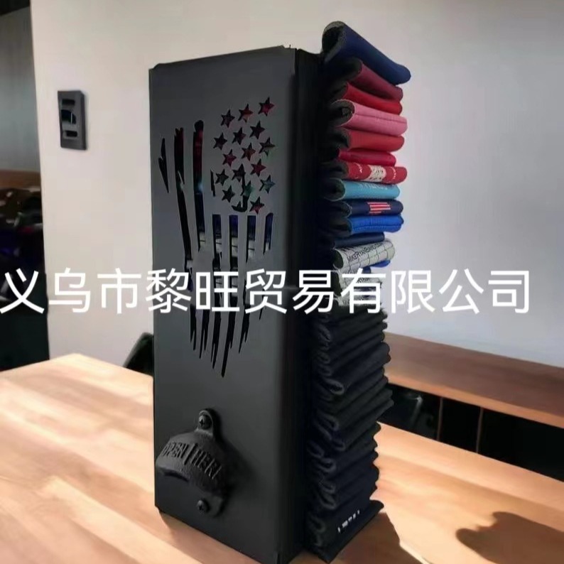 Puede refrigerador titular con abrebotellas