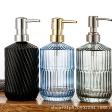 Glass transparent shampoo, hand sanitizer, soap, container, shower gel, bottle, Amazon, 400 ml
