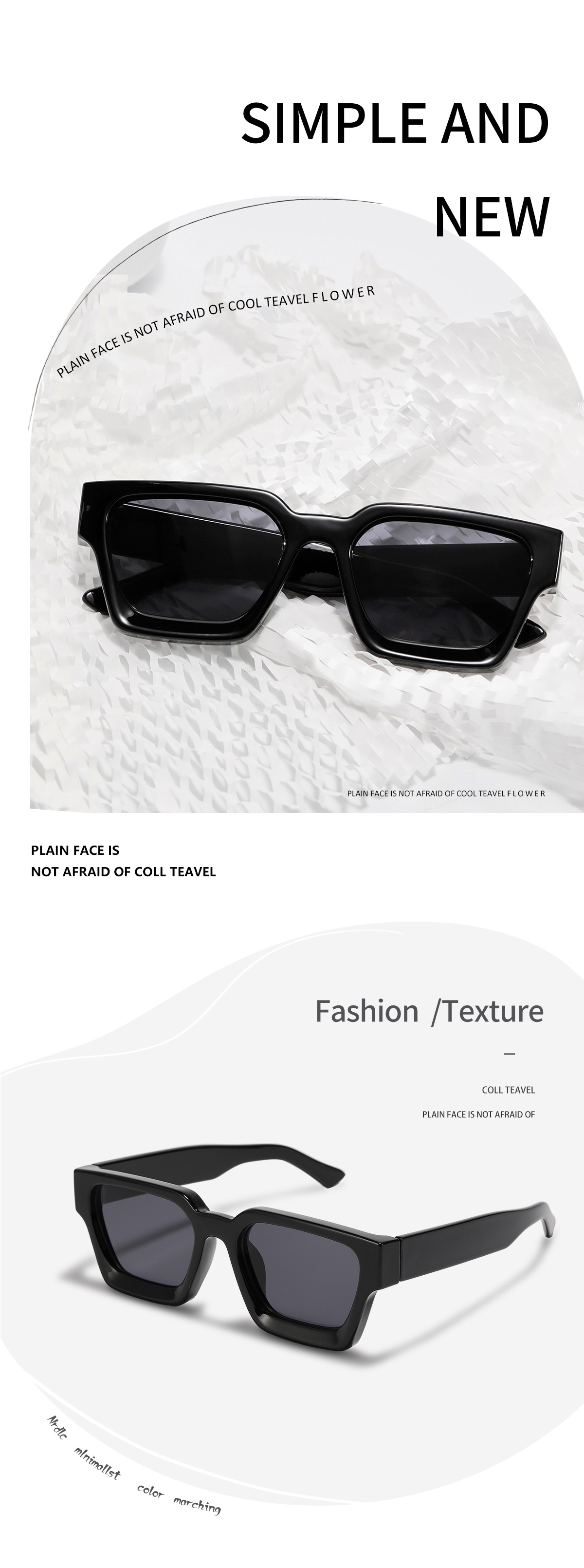 Retro Rectangular Sunglasses For Men And Women Trendy Narrow Frame_voghion.com