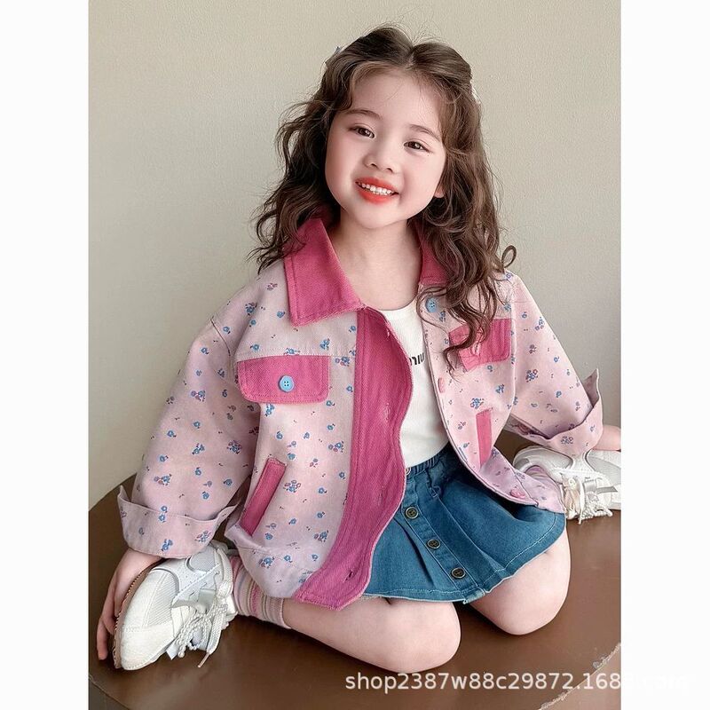 Girls' Stylish Jacket Spring 2026 New Korean Style Casual Top for Children Cute Baby Spring and Autumn Fashionable Jacket Girls' Stylish Jacket Spring 2026 New Korean Style Casual Top for Children Cute Baby Spring and Autumn Fashionable Jacket