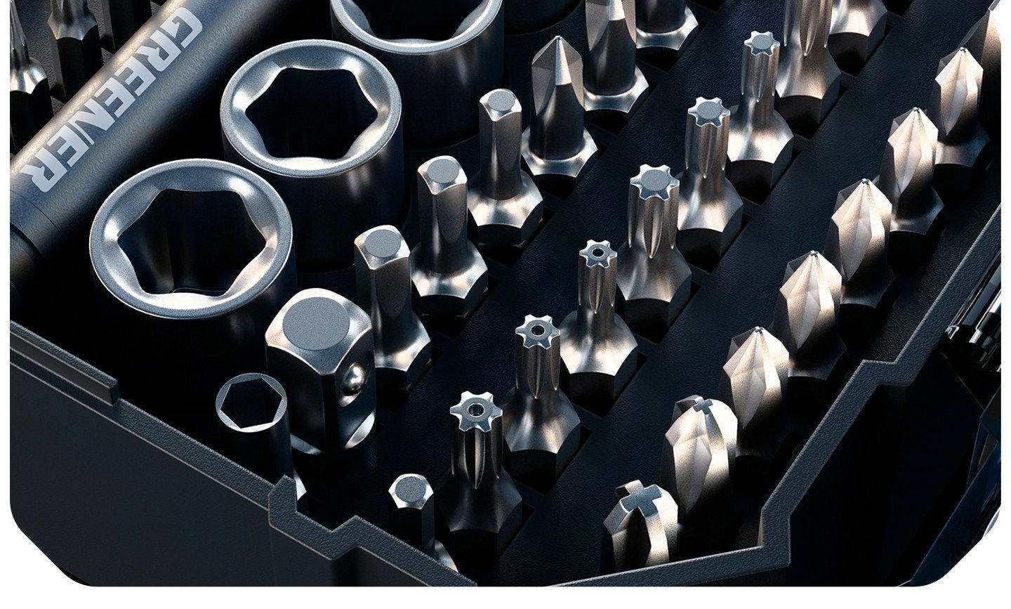 Green Forest [Moonlight Treasure Box] Ratchet Wrench Quick Dual-Use Mini Hex Key Three-In-One Socket Set