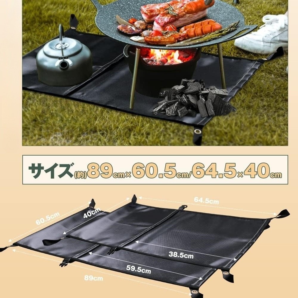 Amazon's Best-Selling Fire Extinguishing Bag, Camping Bonfire Mat, Charcoal Treatment Bag, Charcoal Bag, Fireproof Integrated Fireproof Mat