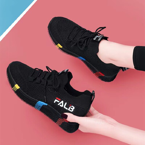 Spring 2024 New Women's Shoes Breathable Sports Shoes Mesh Interchangeable Red Shoes Soft Sole Office Work Mother Shoes