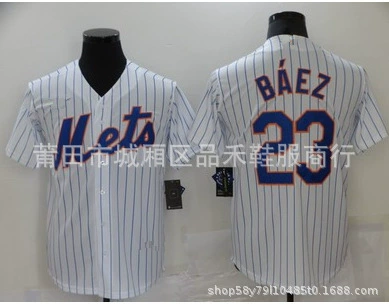 Форма New York Mets Пет-Алонсо Линдор, бейсбольная майка New York Mets