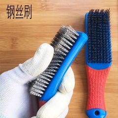 ステンレス鋼線ブラシ、木製ハンドル、銅線研磨、錆取り、研磨、掃除ブラシ、文具、金剛菩提、クルミベース
