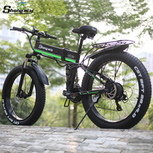 Shengmilo跨境专供26寸电动自行车48V锂电池脚踏单车电山地助力车