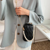 Fashionable summer one-shoulder bag from pearl, shoulder bag, Chanel style