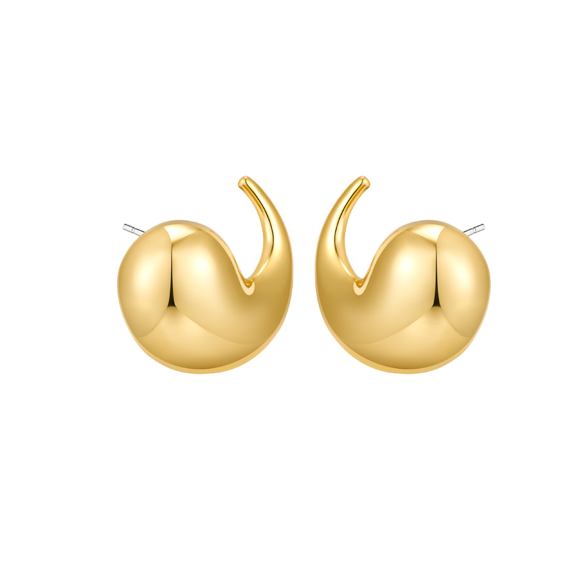 new-fashion-golden-comma-earrings-female-niche-design-high-grade-light-luxury-bean-earrings-925-silver-needle-earrings new-fashion-golden-comma-earrings-female-niche-design-high-grade-light-luxury-bean-earrings-925-silver-needle-earrings