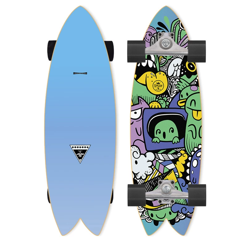 Лед Surfing Board Bridge Spring PU двойное рулевое управление SM Pusher симулятор серфинга скейтборд