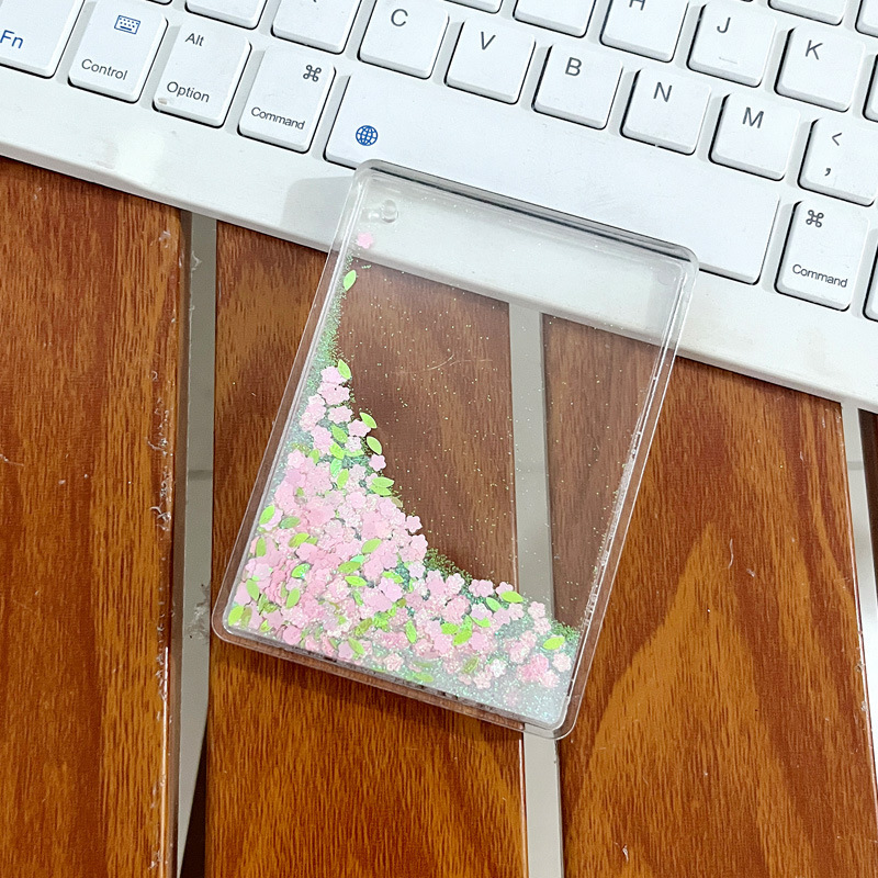 高透明度 6.3x8.8 四季油流砂 Guka アクリル麻雀周辺スタンド DIY ギフト小さな装飾品|undefined