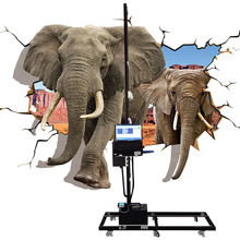 2024户外3d墙体打印机绘画机外贸大型墙面墙纸壁画背景彩绘机器厂