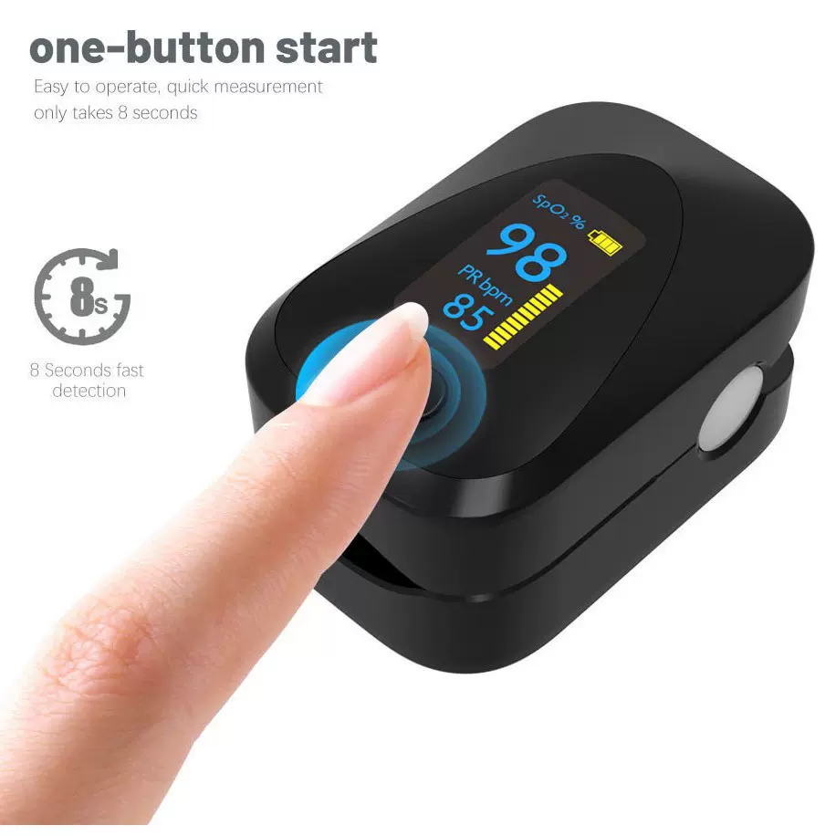 外贸手指夹式血氧仪检测仪家用指尖氧饱夹指脉氧监测仪oximeter